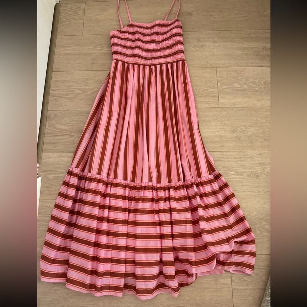 Kate Spade Pink and Red Smocked Dress